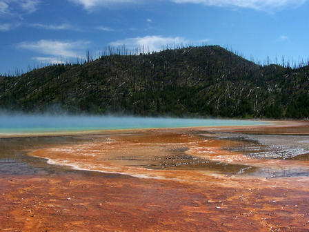 Les sources d’eau chaude du parc National de Yellowstone au Wyoming